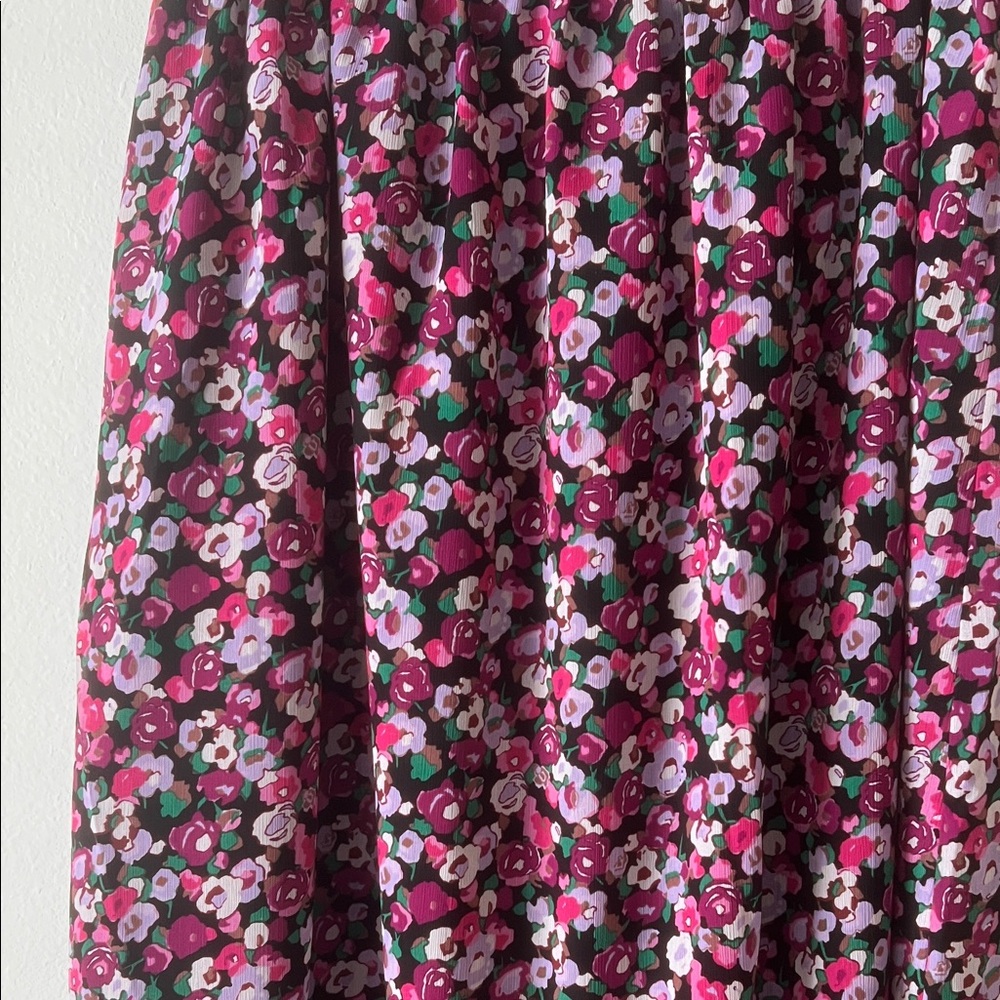 J. Crew Floral A-Line Skirt - Pink and Purple - Picture 4 of 4